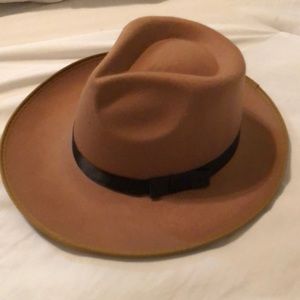 Beautiful Camel Wide Brim Hat